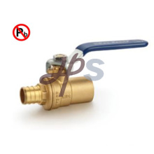 Lead free brass pex and solder ball valve